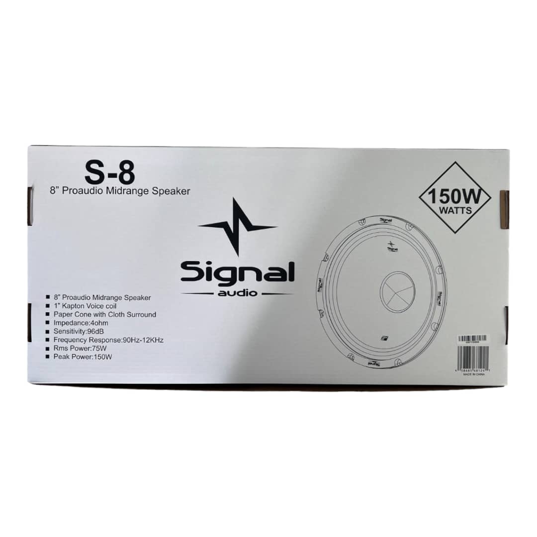 Midrange 8 inch audio signal model S-8(1)