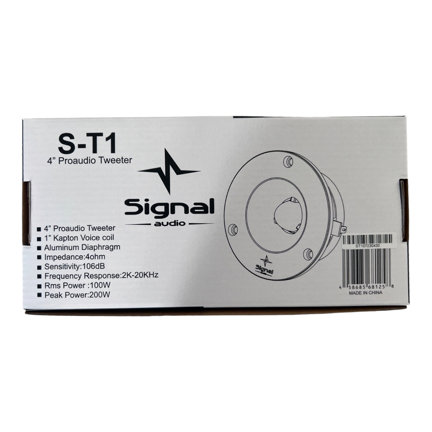 Super tweeter 4 inch audio signal model S-T1