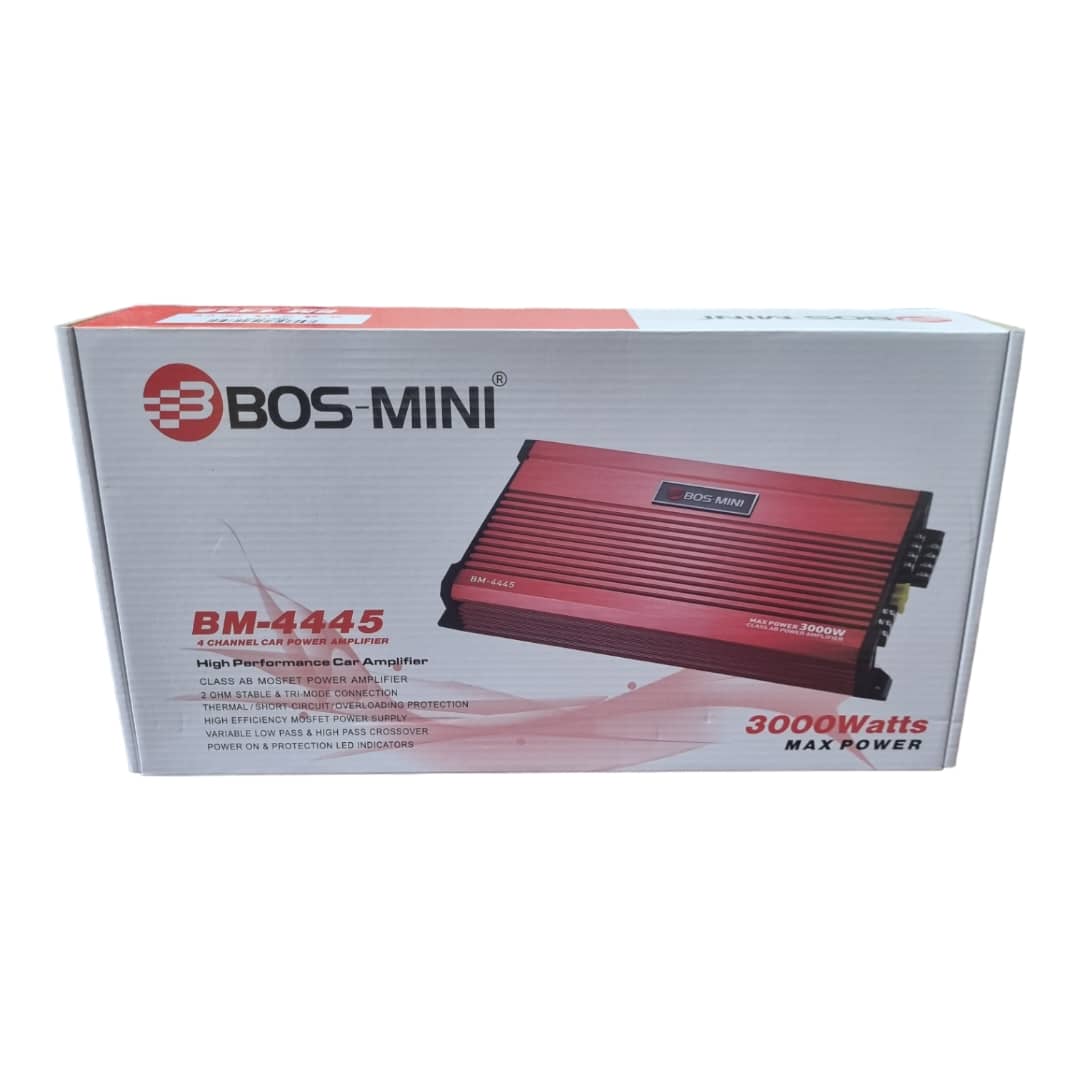 Car amplifier 4x45 model BM-4445 brand BOS-MINI