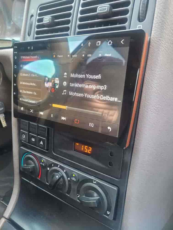 11 inch Android monitor for Peugeot 405 and Peugeot Pars, old dashboard, top frame, model T1, Screen Tech brand1