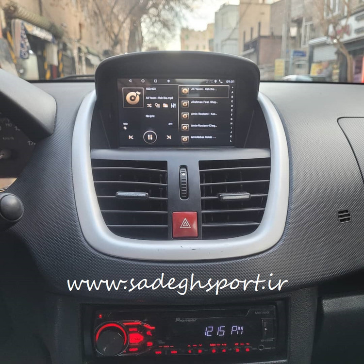 7 inch Android monitor Peugeot 207 model T1 brand Screen Tech